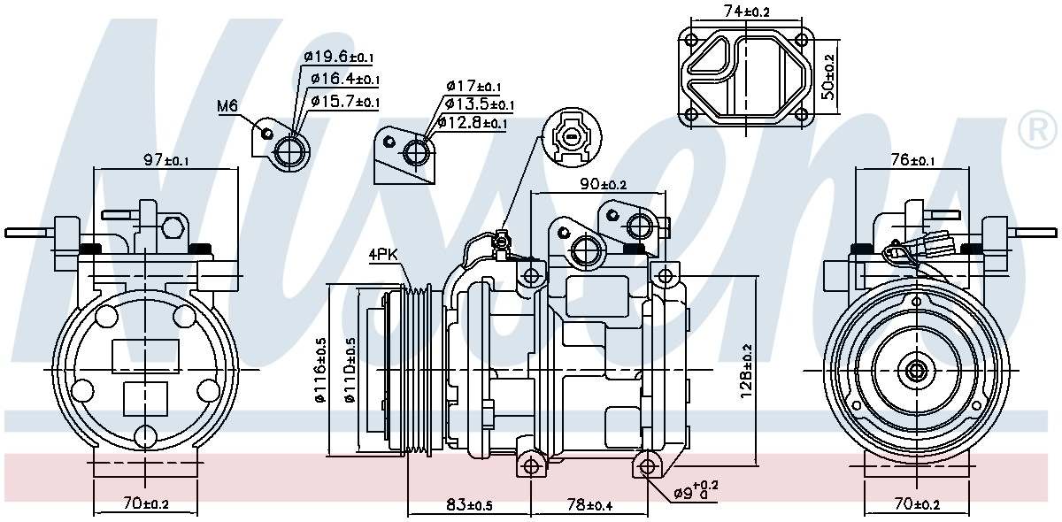 Nissens A/C Compressor 89271