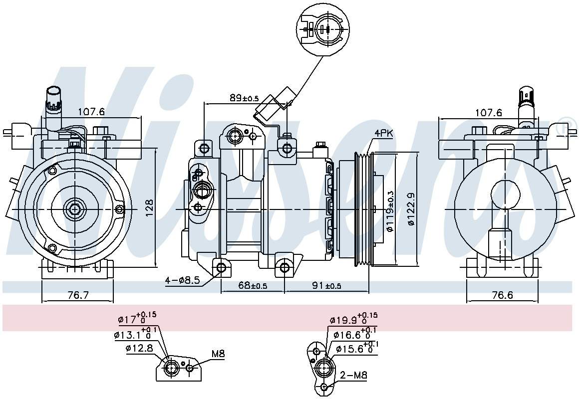 Nissens A/C Compressor 89279