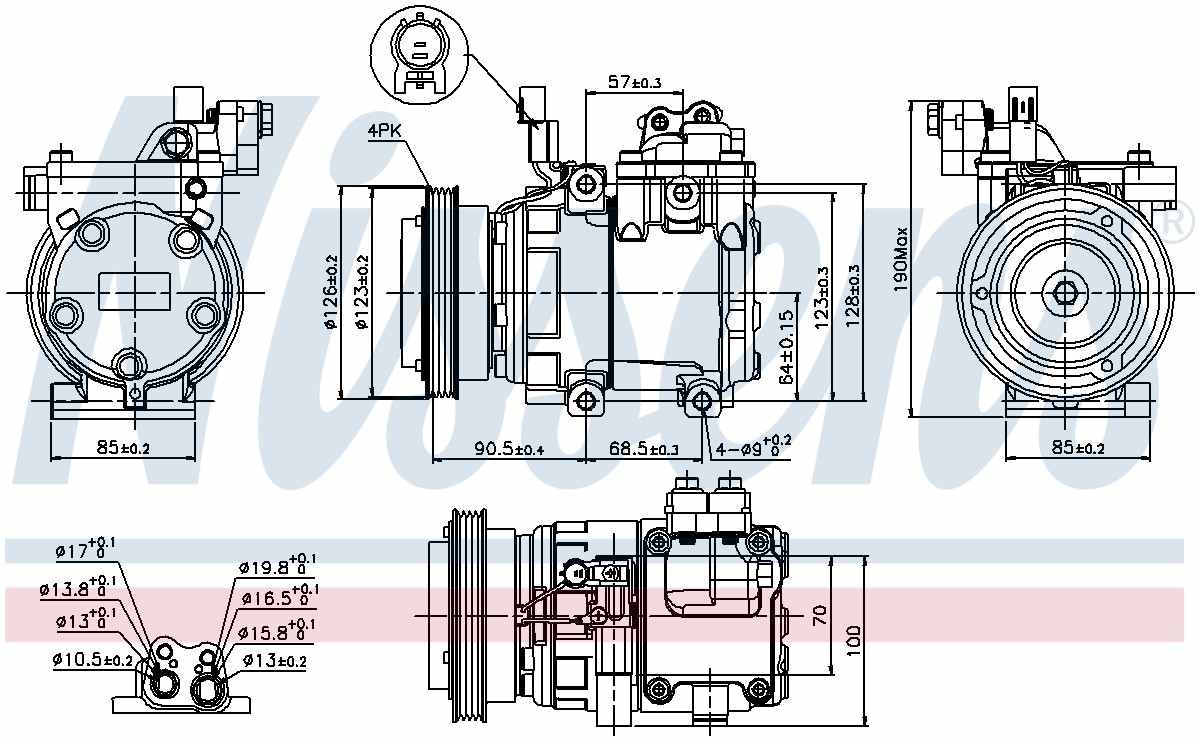 Nissens A/C Compressor 89286