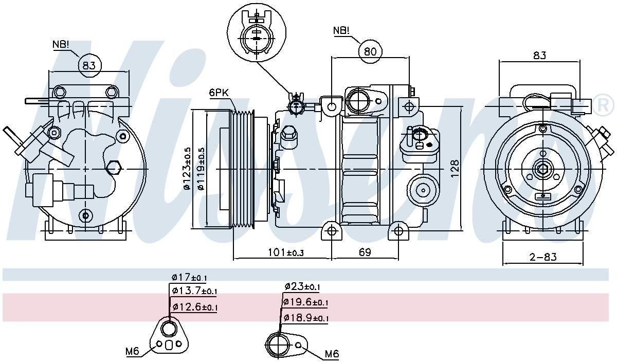 Nissens A/C Compressor 89293