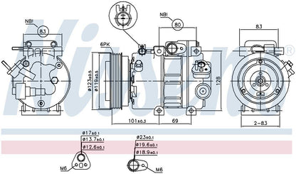Nissens A/C Compressor 89293