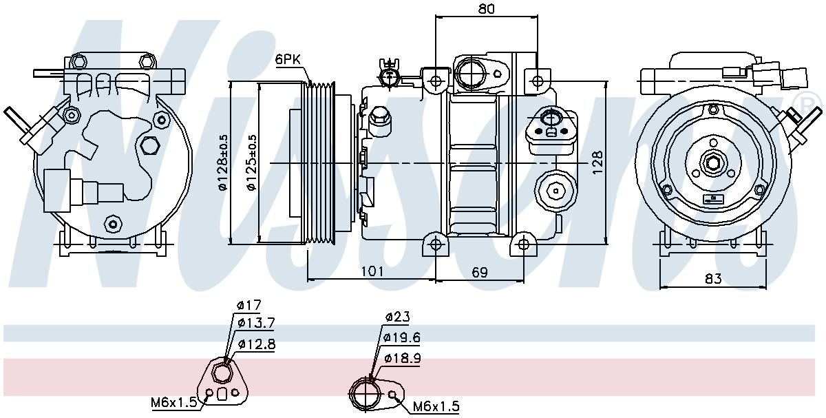 Nissens A/C Compressor 89298