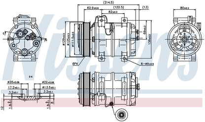 Nissens A/C Compressor 89317