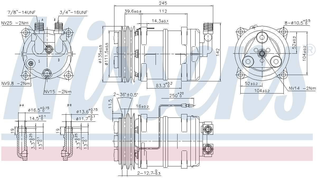 Nissens A/C Compressor 89321