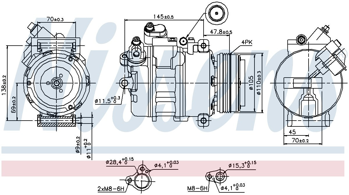 Nissens A/C Compressor 89341