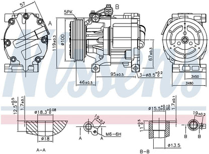 Nissens A/C Compressor 89405