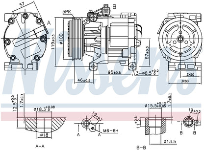 Nissens A/C Compressor 89405
