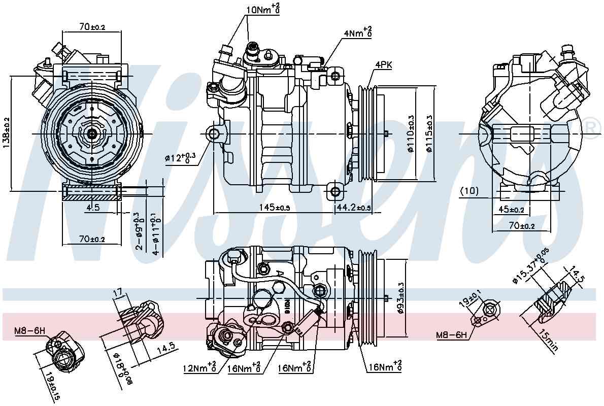 Nissens A/C Compressor 89417