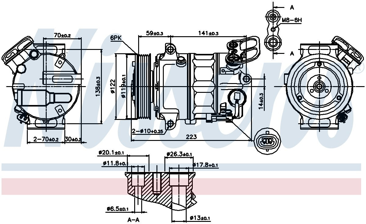 Nissens A/C Compressor 89420 image 3