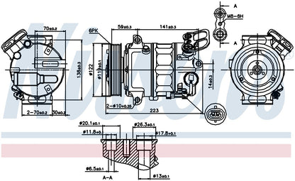 Nissens A/C Compressor 89420 image 3