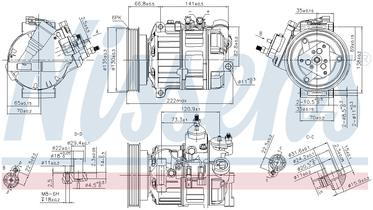 Nissens A/C Compressor 89463
