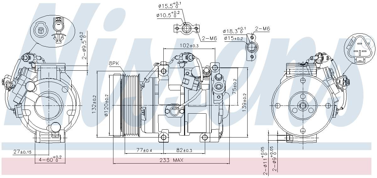 Nissens A/C Compressor 89511