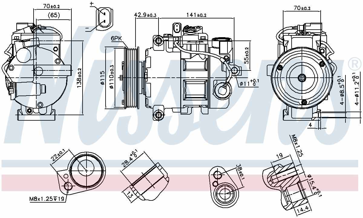 Nissens A/C Compressor 89513