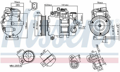 Nissens A/C Compressor 89513
