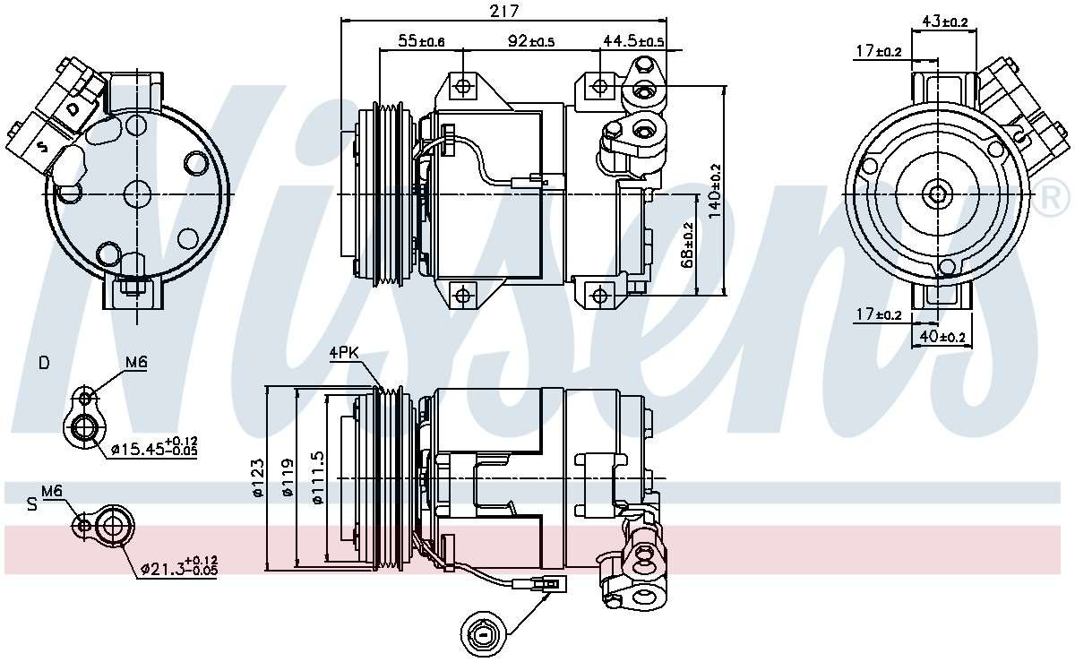 Nissens A/C Compressor 89519