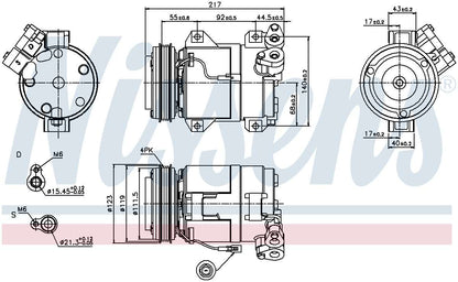 Nissens A/C Compressor 89519