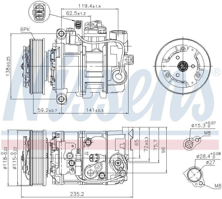 Nissens A/C Compressor 89529