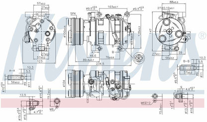 Nissens A/C Compressor 89550
