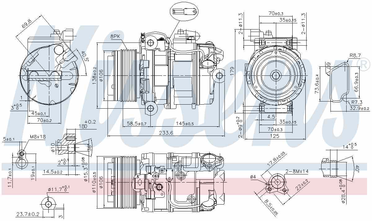 Nissens A/C Compressor 89595