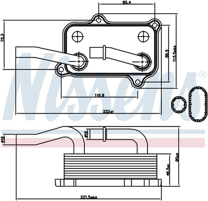 Nissens Engine Oil Cooler 90599