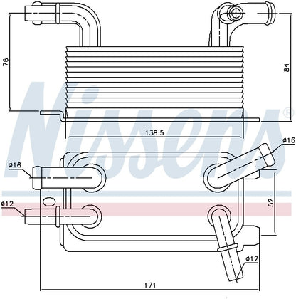 Nissens Auto Trans Oil Cooler