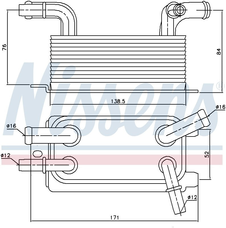 Nissens Auto Trans Oil Cooler