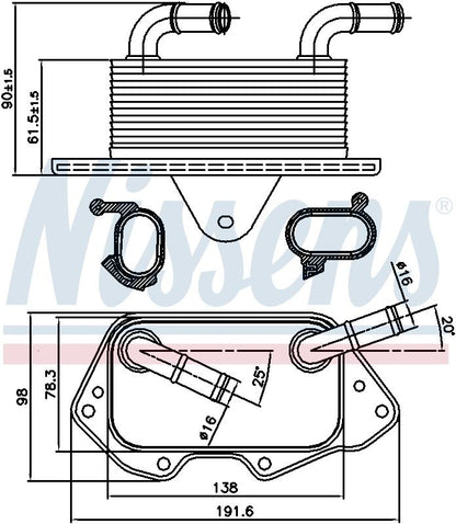 Nissens Engine Oil Cooler