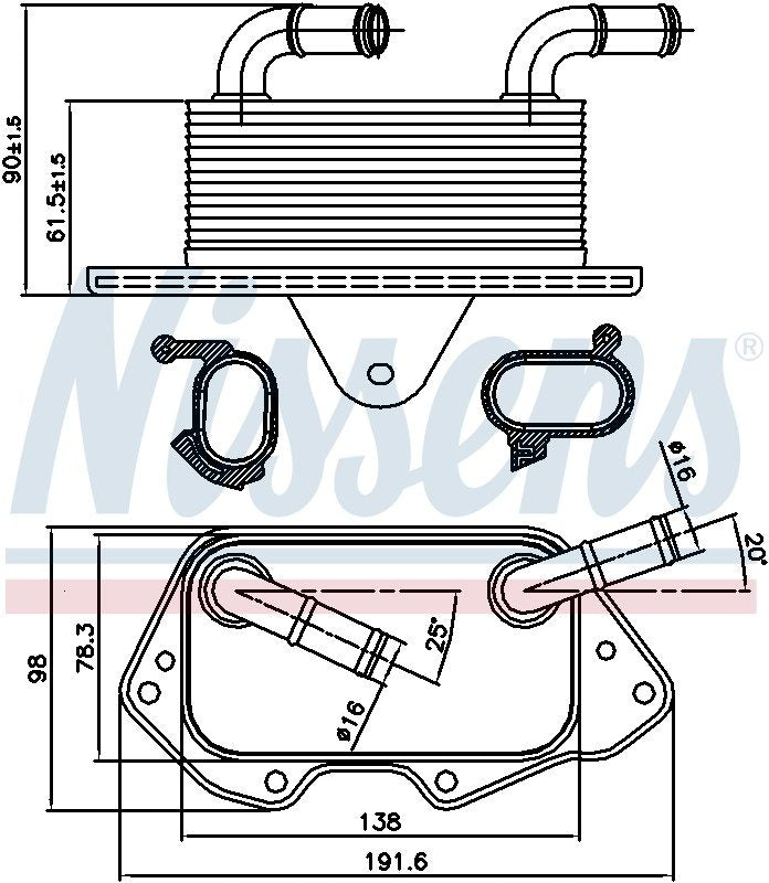 Nissens Engine Oil Cooler