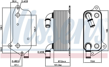 Nissens Engine Oil Cooler 90791