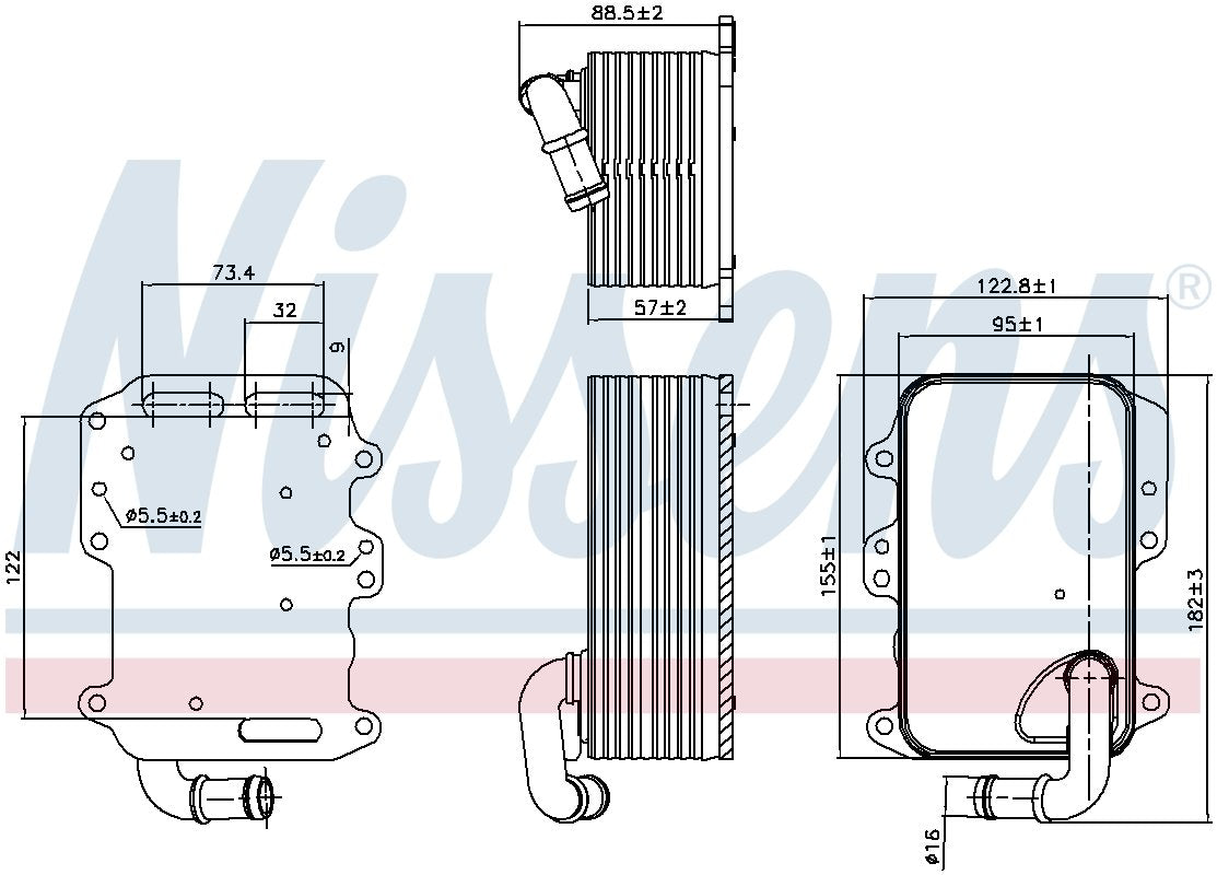 Nissens Engine Oil Cooler 90807