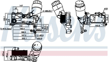 Nissens Engine Oil Cooler 90836