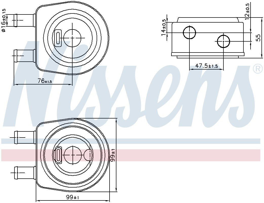 Nissens Engine Oil Cooler 90850
