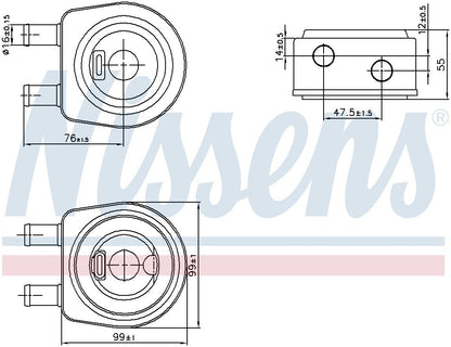 Nissens Engine Oil Cooler 90850