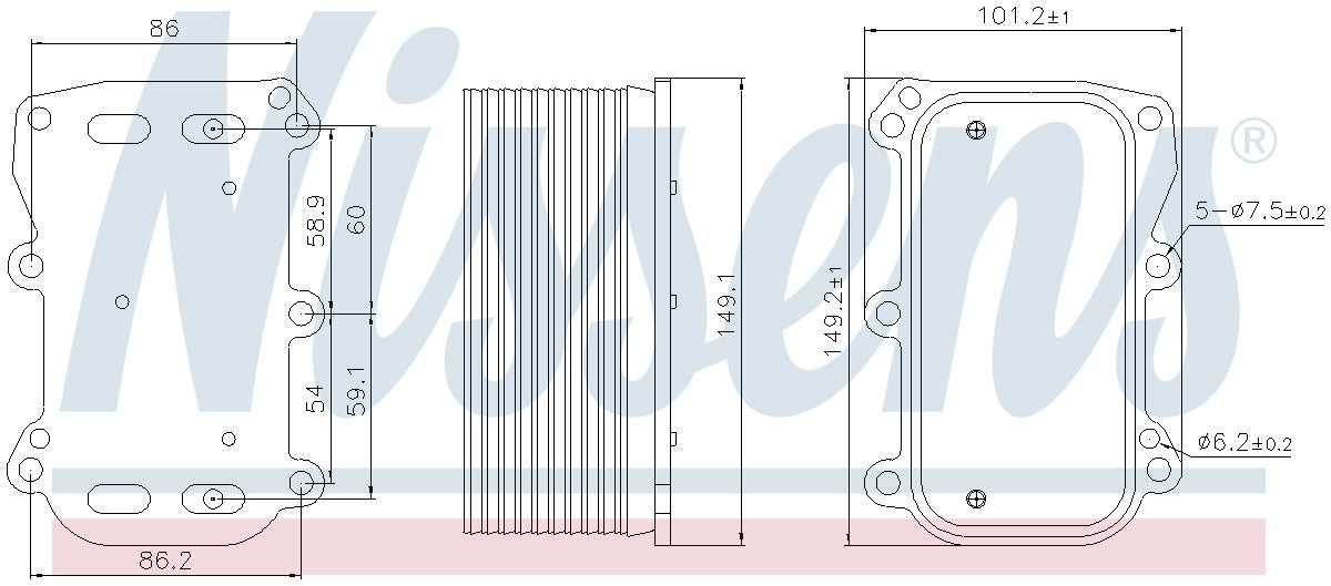 Nissens Engine Oil Cooler 90876