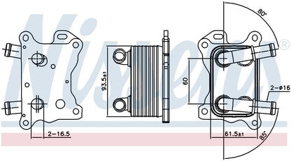 Nissens Engine Oil Cooler 90881 image 3