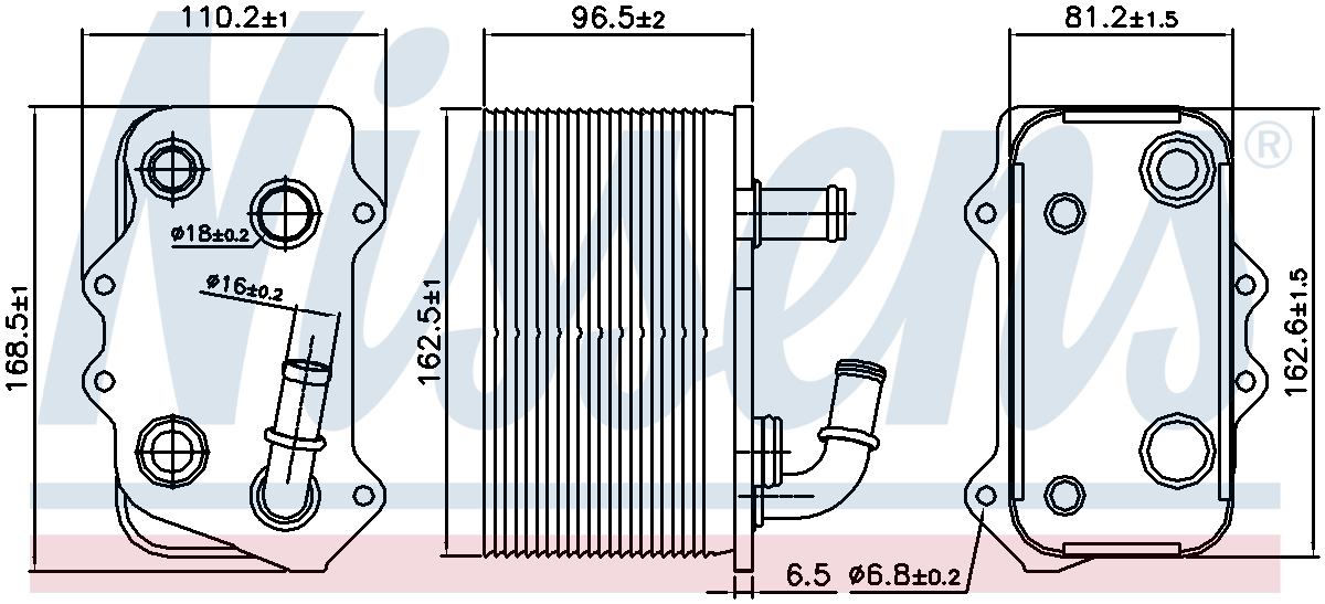 Nissens Automatic Transmission Oil Cooler 90934