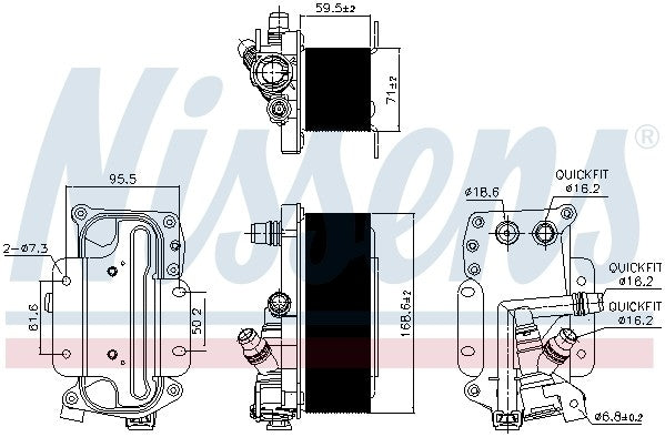 Nissens Automatic Transmission Oil Cooler 90936