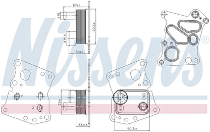 Nissens Engine Oil Cooler 90943