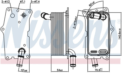 Nissens Automatic Transmission Oil Cooler 91104 image 3