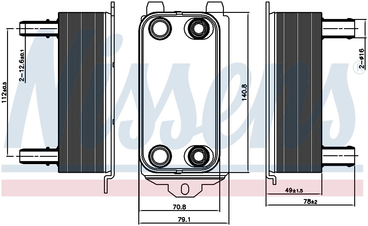 Nissens Automatic Transmission Oil Cooler 91116