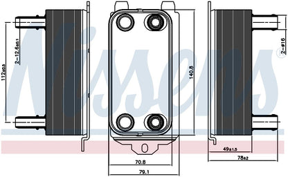 Nissens Automatic Transmission Oil Cooler 91116