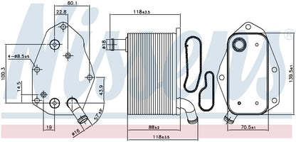 Nissens Engine Oil Cooler 91159