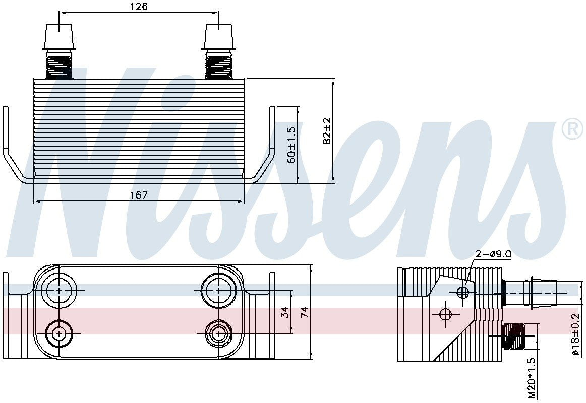 Nissens Automatic Transmission Oil Cooler 91178