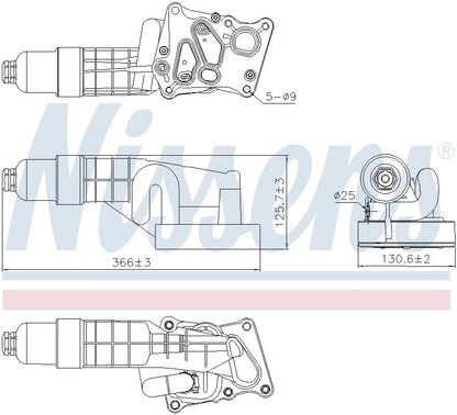Nissens Engine Oil Cooler 91197