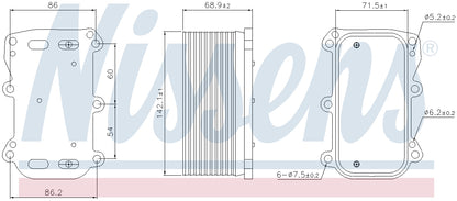 Nissens Engine Oil Cooler 91253 image 3