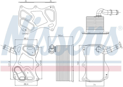Nissens Engine Oil Cooler 91270