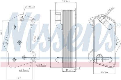 Nissens Automatic Transmission Oil Cooler 91281 image 3