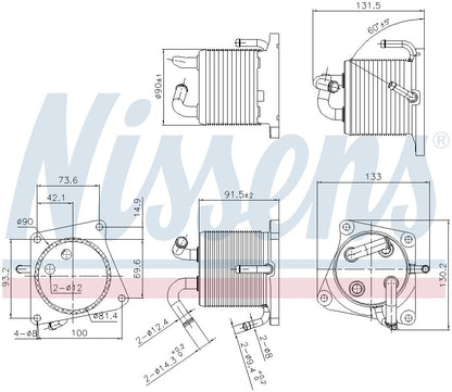 Nissens Automatic Transmission Oil Cooler 91293