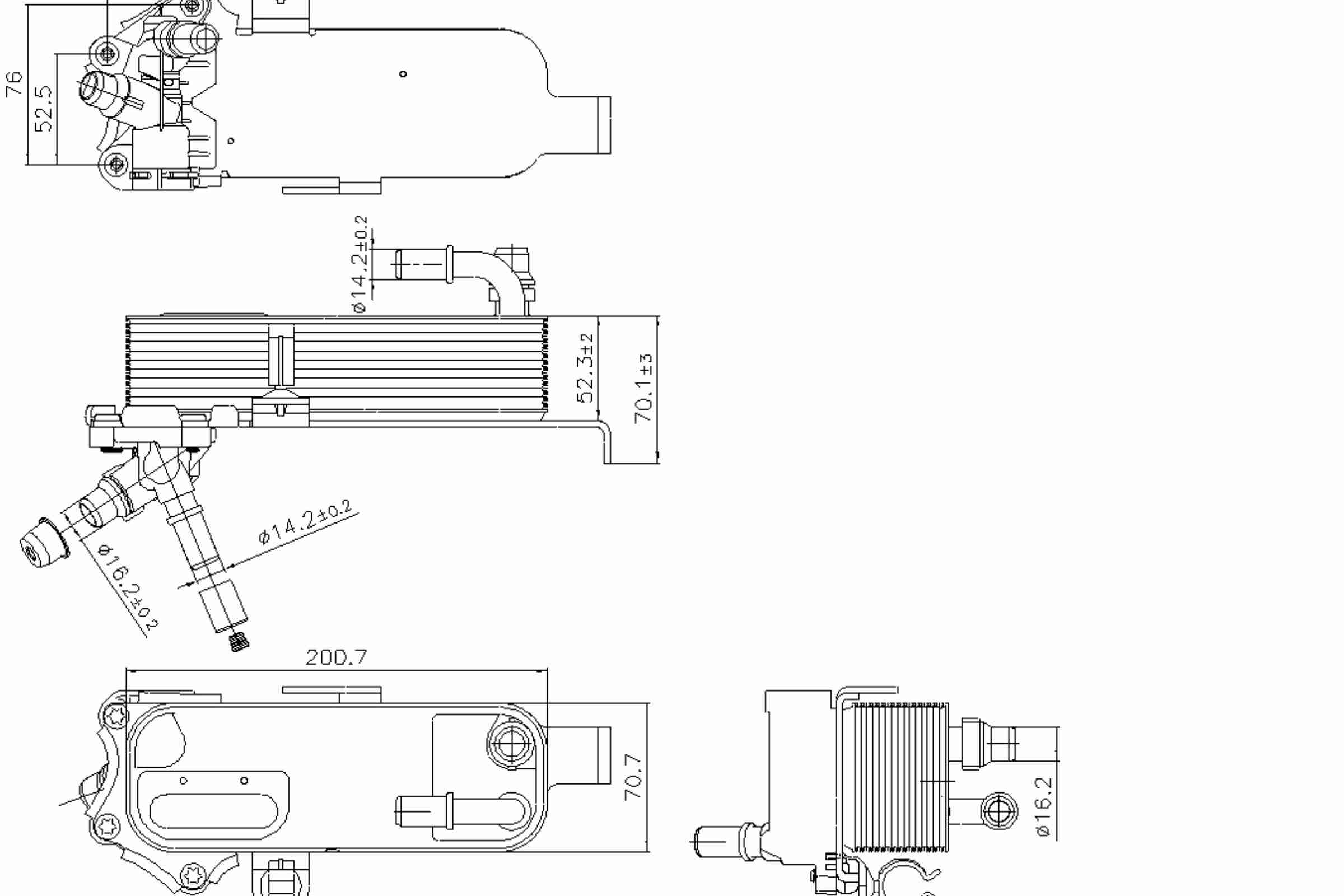 Nissens Automatic Transmission Oil Cooler 91298