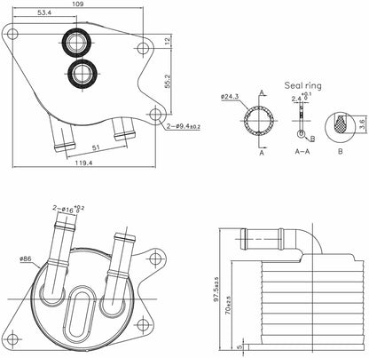 Nissens Automatic Transmission Oil Cooler 91398